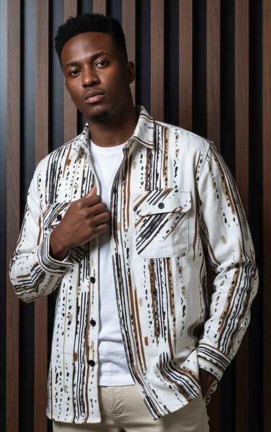 Chemise à motifs tendance