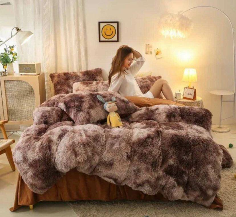 Fluffy duvet set