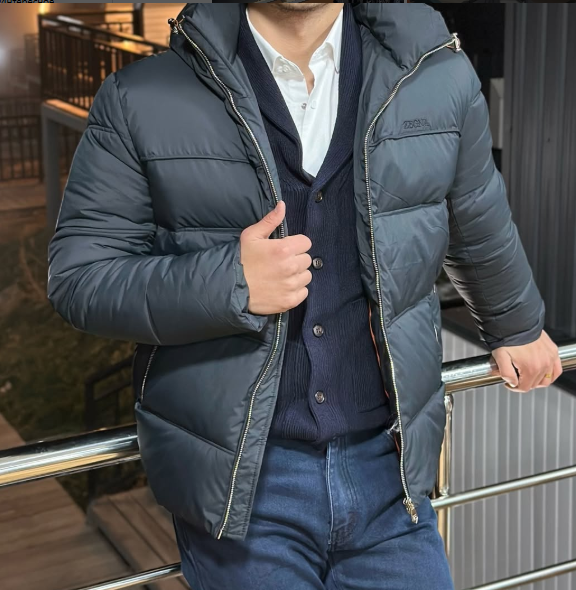 куртка серая мужская