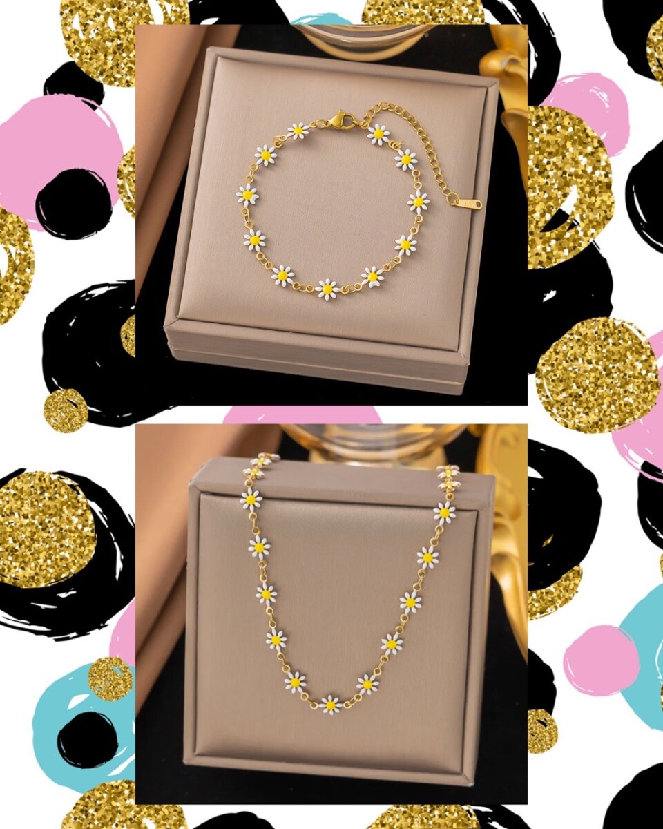 Bracelet et Collier Marguerite