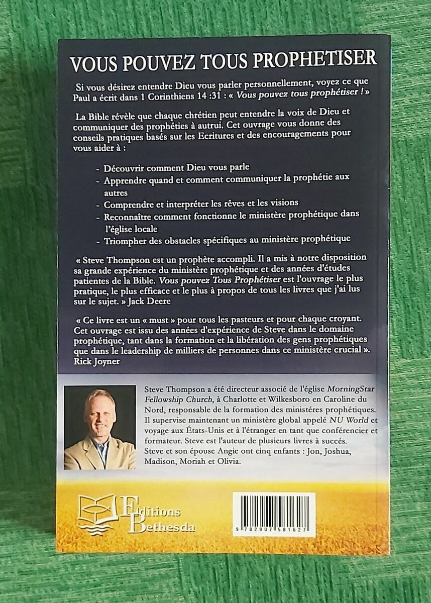 Livre 'Vous Pouvez Tous Prophétiser'
