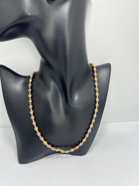 Collier élégant multicolore or