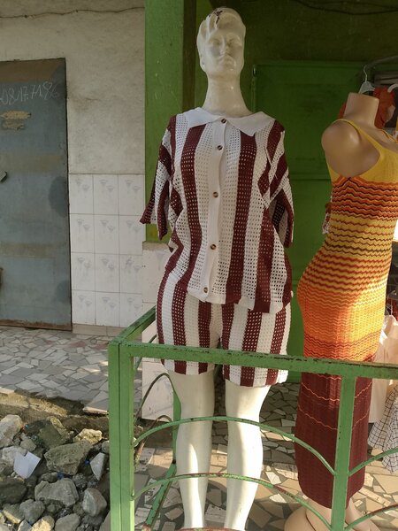 Robe en crochet pour femme