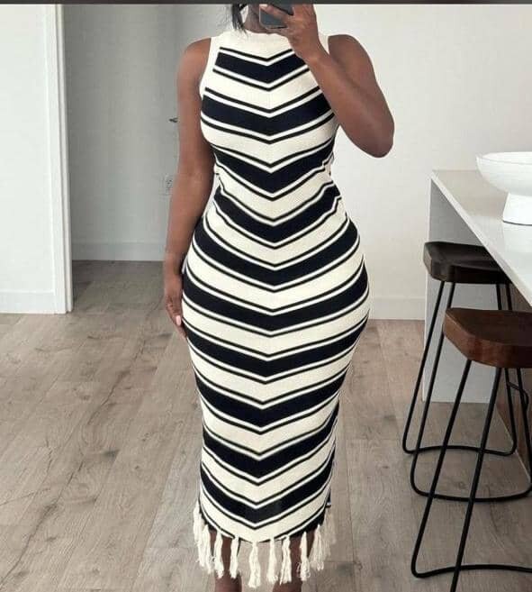 Robe élégante en maille