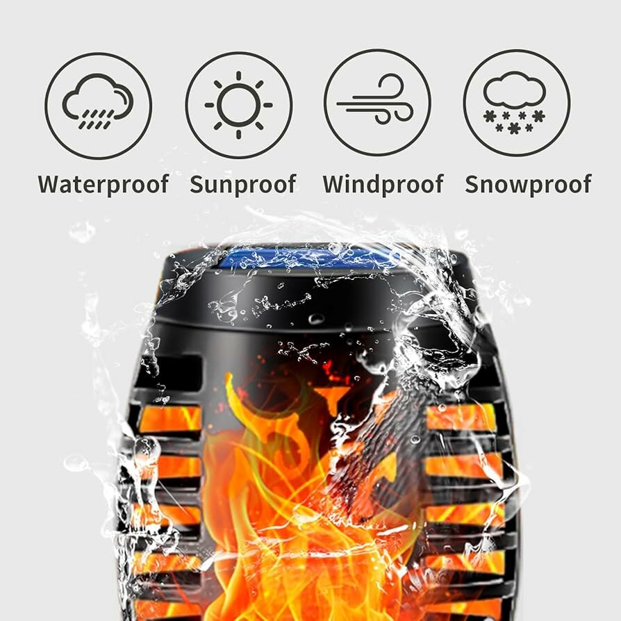 Lampe solaire pour jardin flam