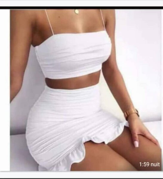 Ensemble blanc sexy