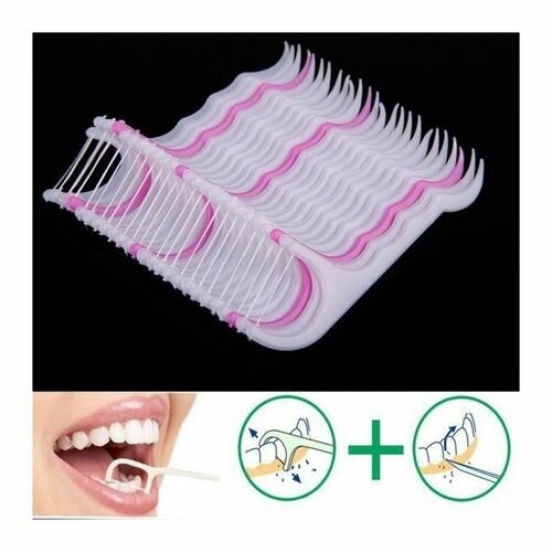 Fil dentaire avec brosse