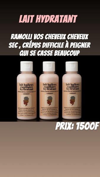 Lait Hydratant Cheveux Secs