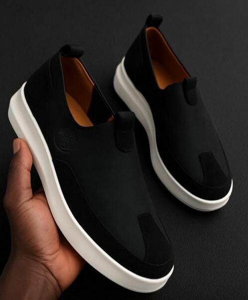 Chaussures slip-on en cuir