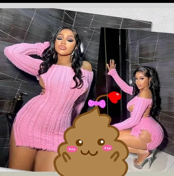 Robe tricot rose sexy