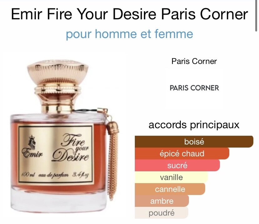 Parfum ÉMIR FIRE YOUR DÉSIR