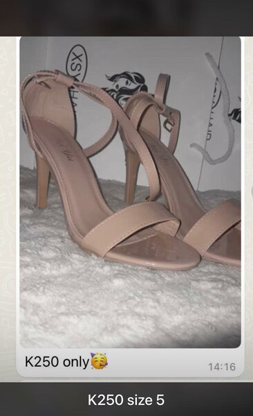 Nude stiletto sandals
