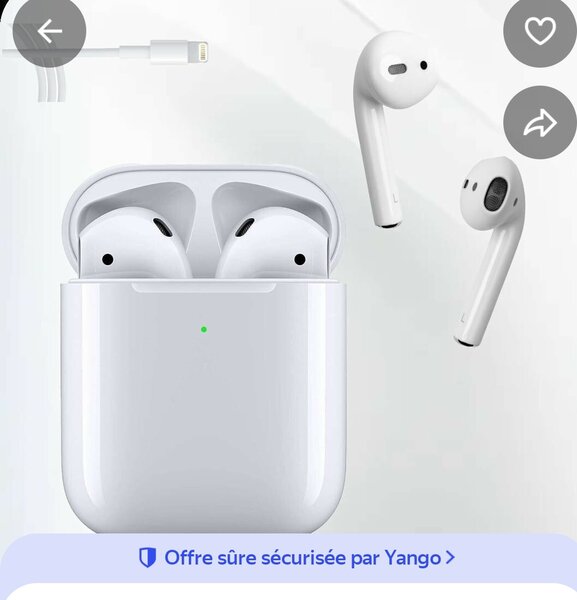 Airpods2 blanc