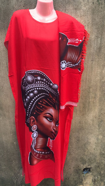 Robe africaine colorée
