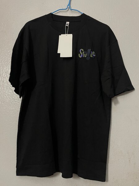 T-shirt noir "Smile" unisexe
