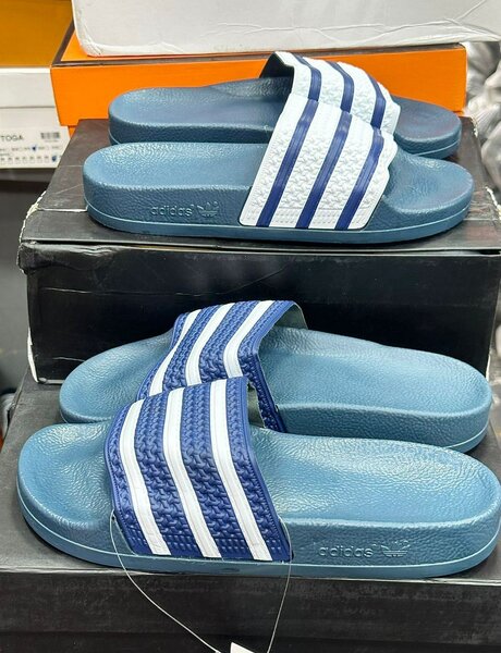 Tongs Adidas confort bleu