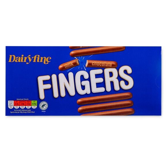 Dairyfine Milk/White Chocolate Fingers 125g