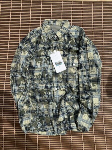 Chemise en denim imprimée