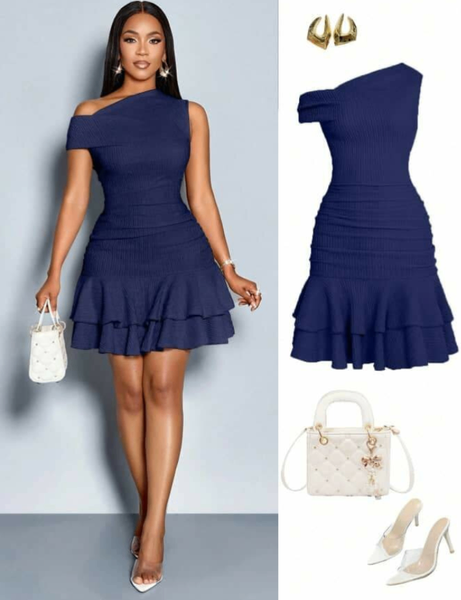 Robe asymétrique élégante