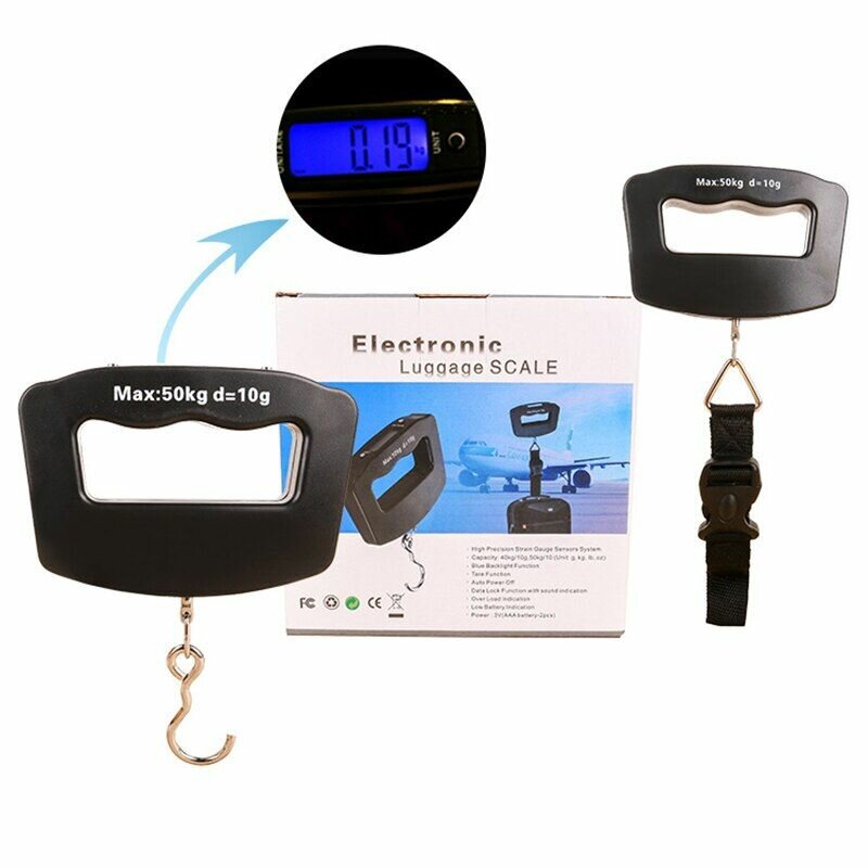 50kg Electronic Luggage Weigh Scale With LCD Display