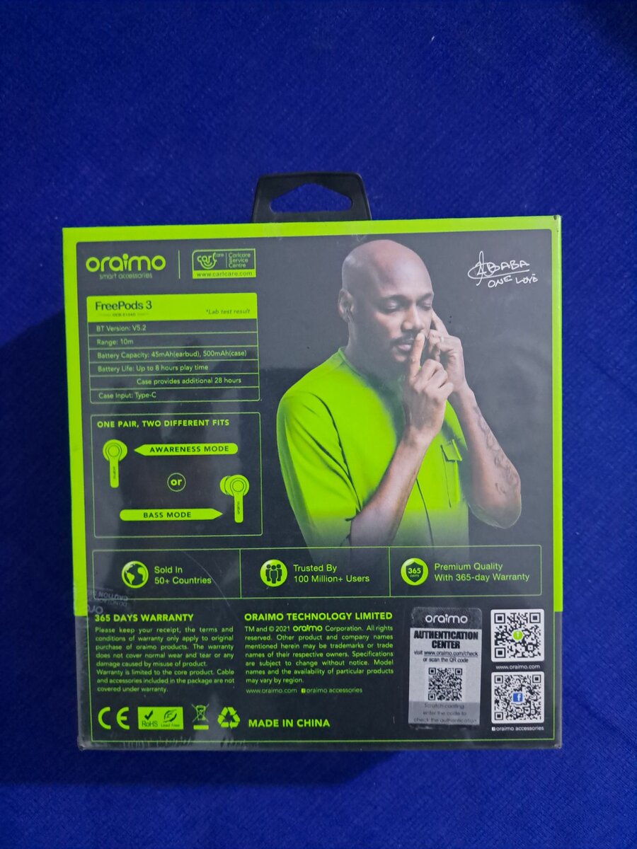 ÉCOUTEUR ORAIMO FREEPOD 3