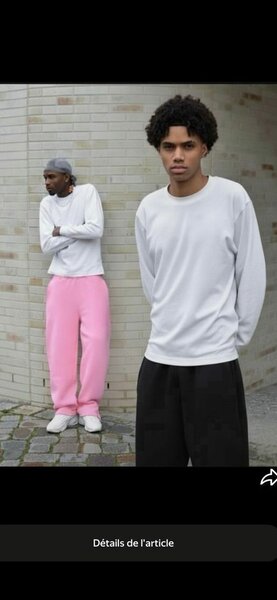 Sweat-shirt blanc tendance