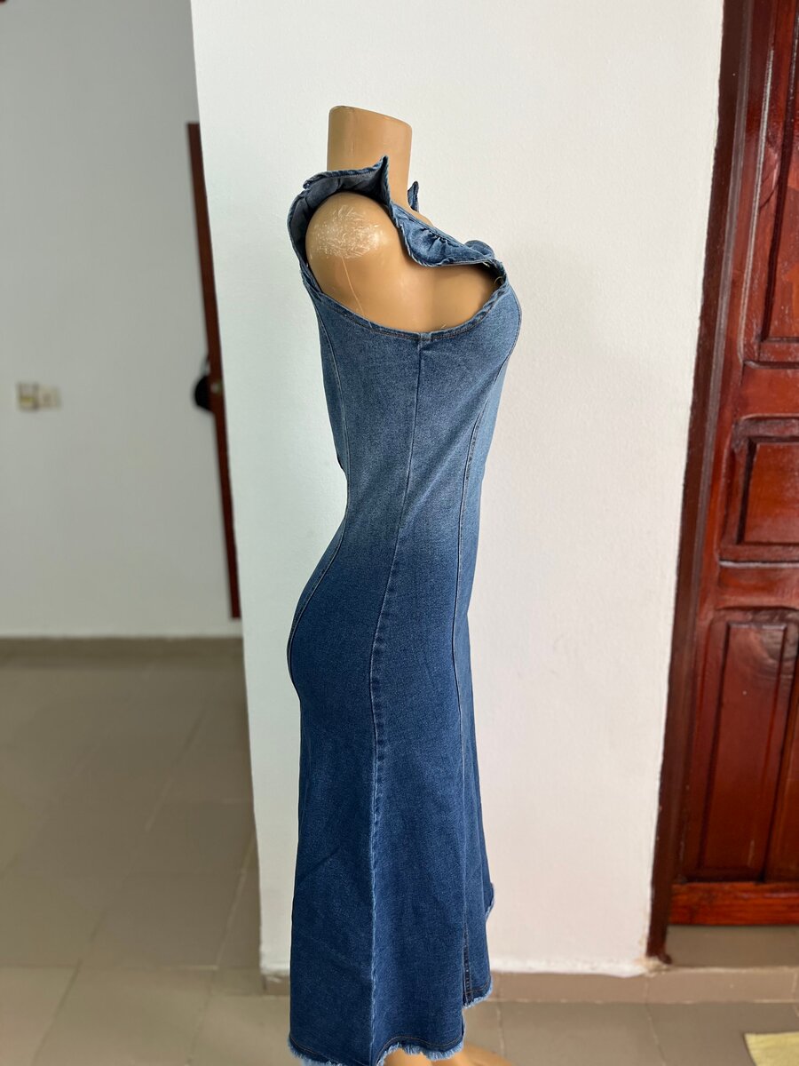 Robe Femme en Jean Élégante