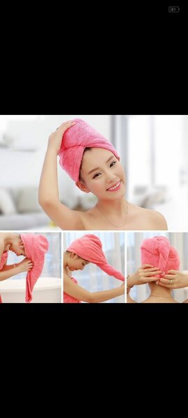 Turby Towel Bath Towels  Dry Hair Cap Super Absorbent Quick