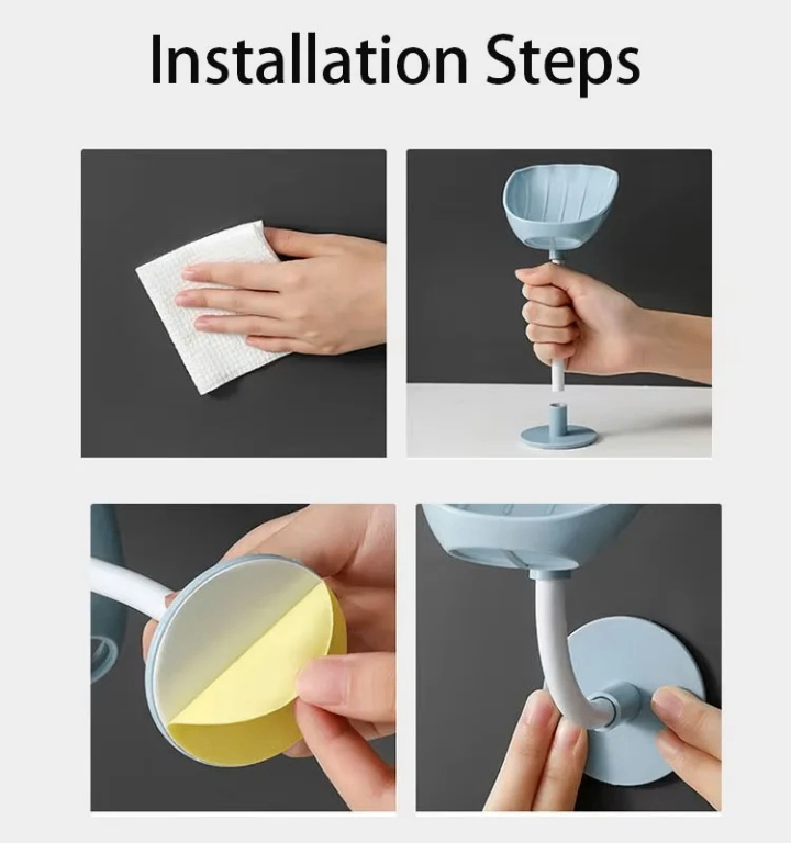 Porte-savon à ventouse innovant