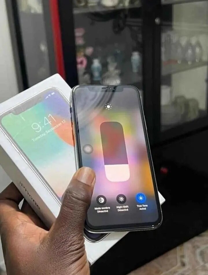 iPhone X argent 64 Go