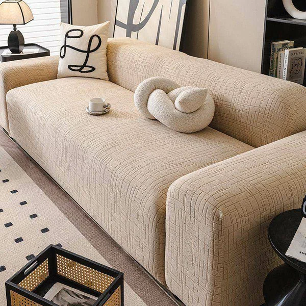 Canapé moderne en tissu beige