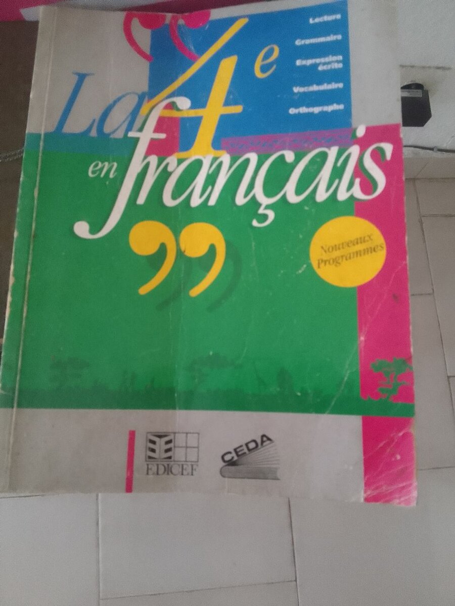 Livre d'apprentissage français