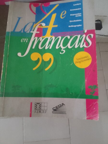 Livre d'apprentissage français