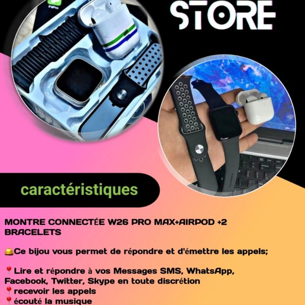 MONTRE CONNECTÉE +AIRPOD PRO