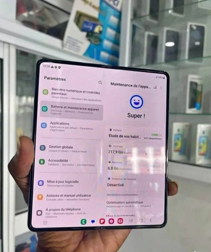 Galaxie Z Pliable Smartphone