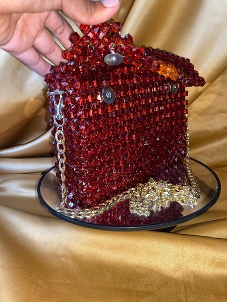 Sac bandoulière en cristal