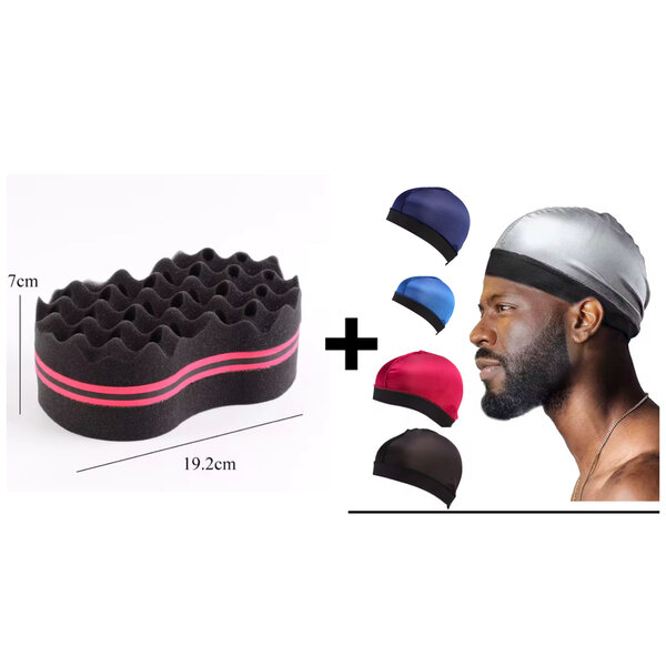 CHIFFON TWIST + WAVE CAP