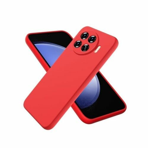 Tecno Coque en silicone rouge compatible avec le SPARK 20 PRO PLUS