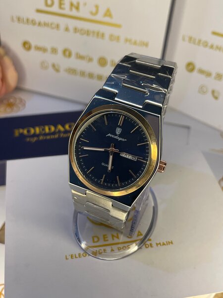 Montre élégante en acier inoxydable