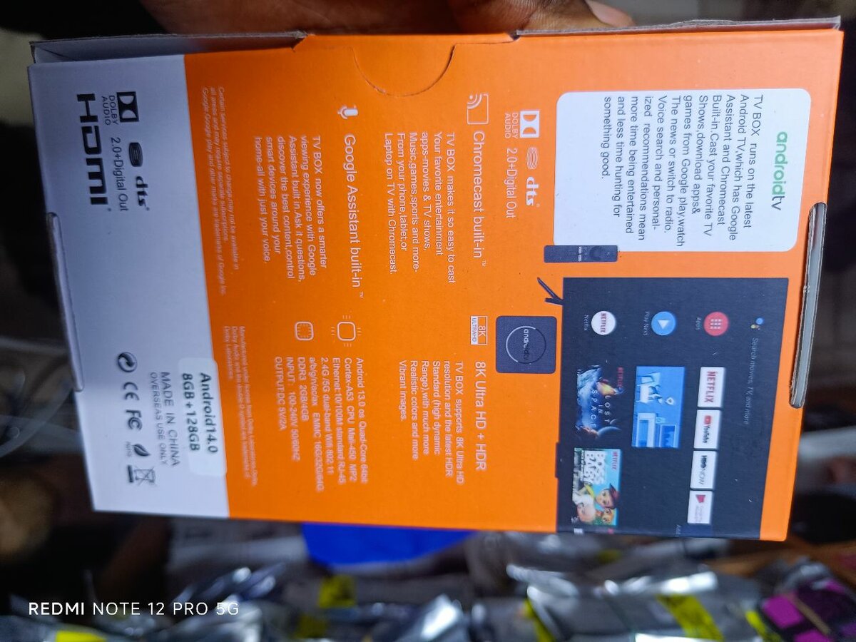 Android TV Box 8K 8G/128G