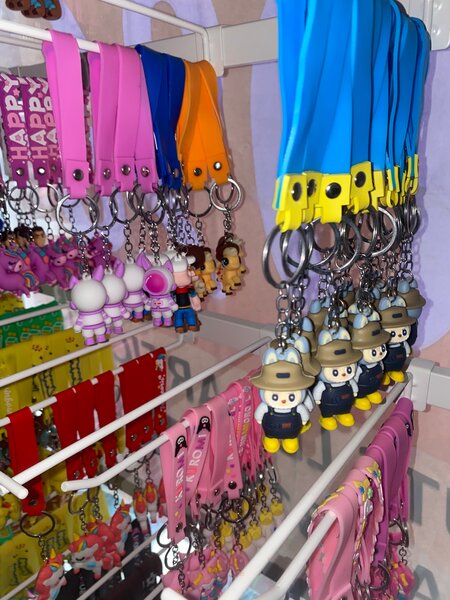 Porte-clés amusants en caoutchouc