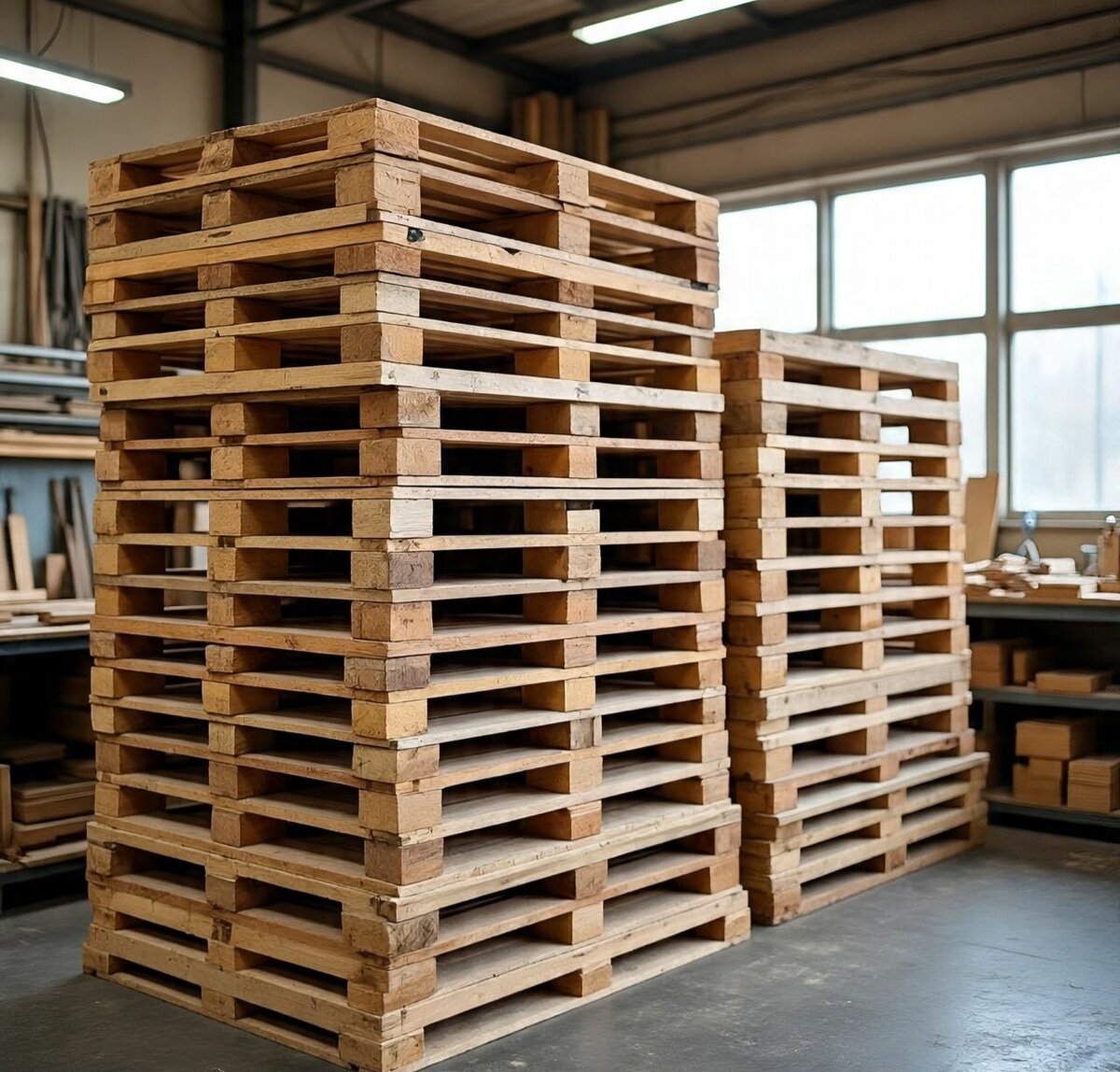 Palettes en bois résistantes