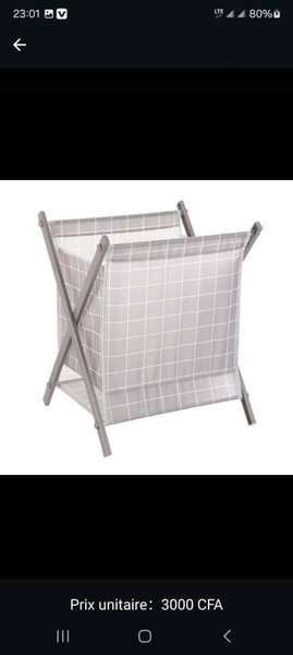 Panier à linge pliable