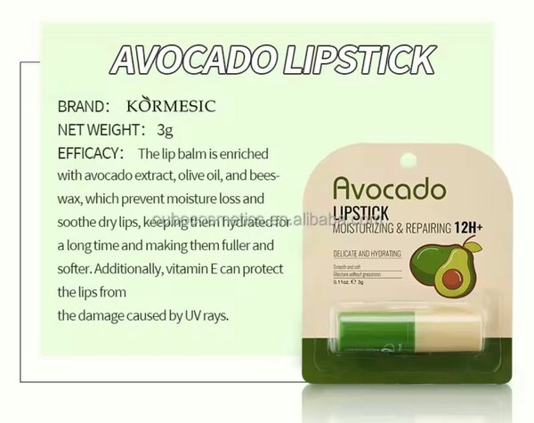 Baume à lèvre avocat hydratant