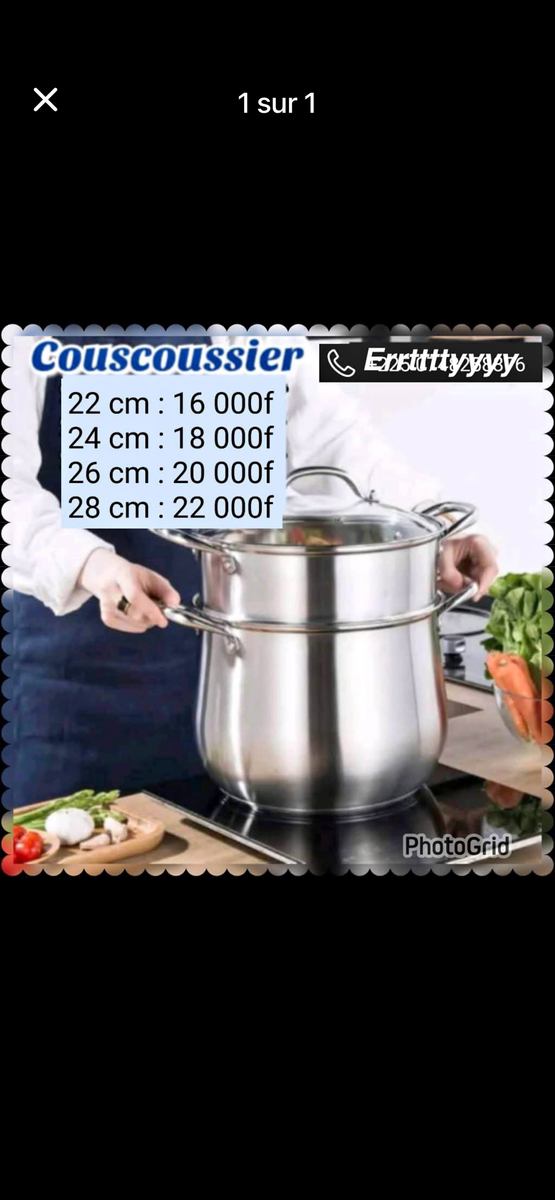 Couscoussier en Acier Inoxydable