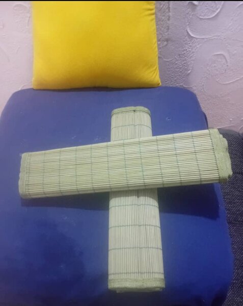 Tapis de bambou pliable durable