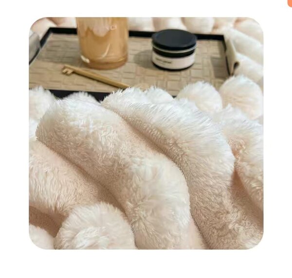 Plaid en fausse fourrure doux