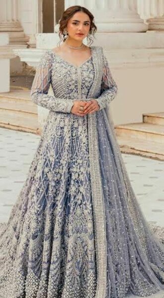 Bridal blue maxi