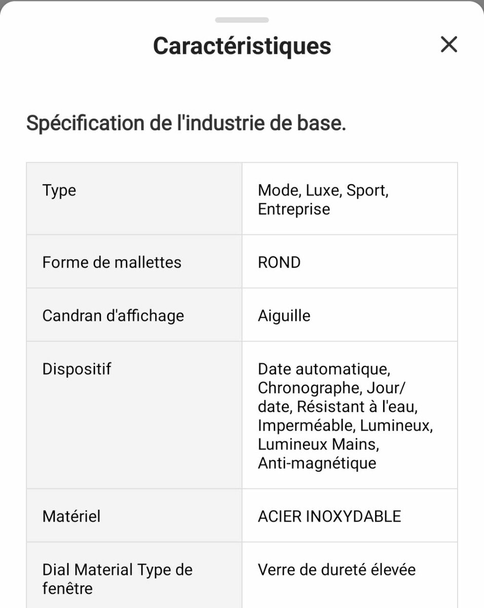 Curren Montre en cuir homme