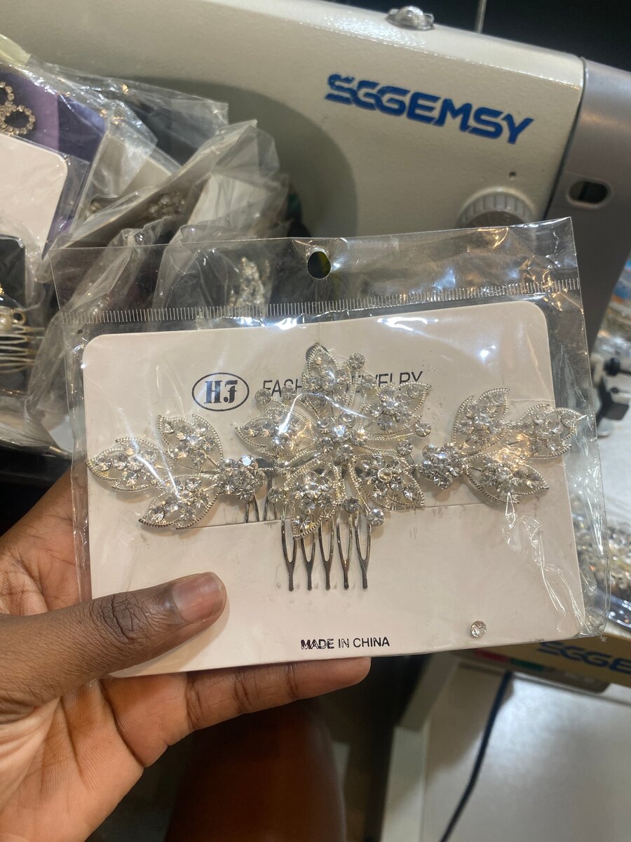 Peigne Mariage Cristal Élégant